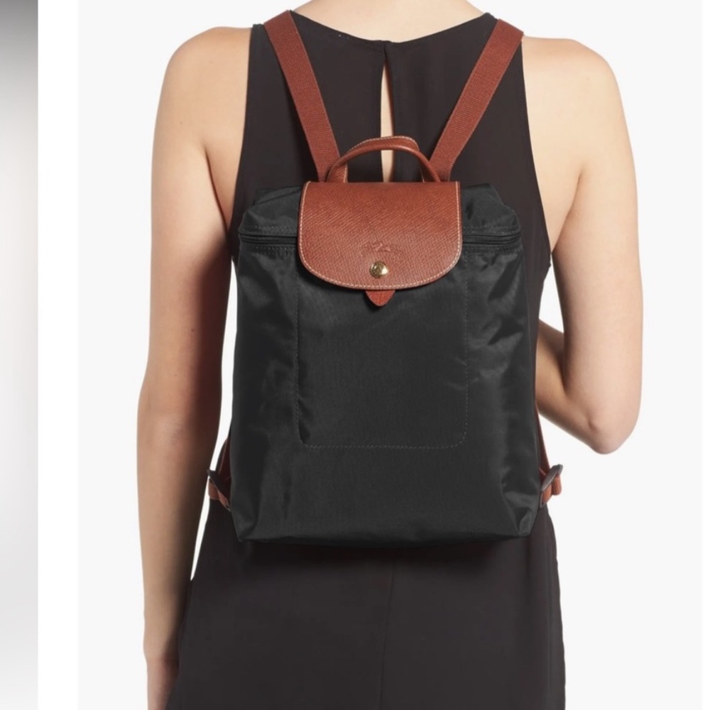 LONGCHAMP Le Pliage Club Nylon Backpack In black